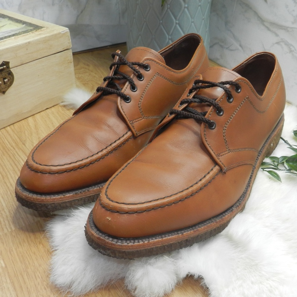 Allen Edmonds Mens Hudson brown Derby Dress shoes